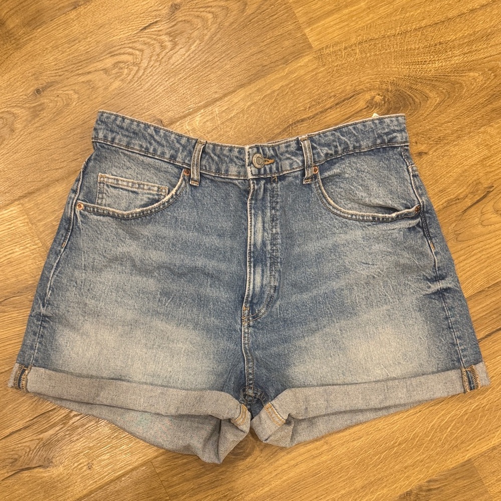 Zara Faded Blue Jean Shorts